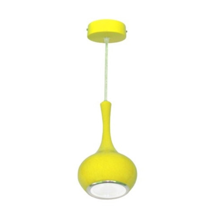 Висяща лампа Karlo, 5W, 400lm, 4000-4500K, жълта, 90x220mm