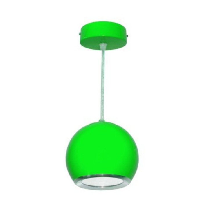 LED висяща лампа Bowi 7W, зелена, 4000K, 120x100mm