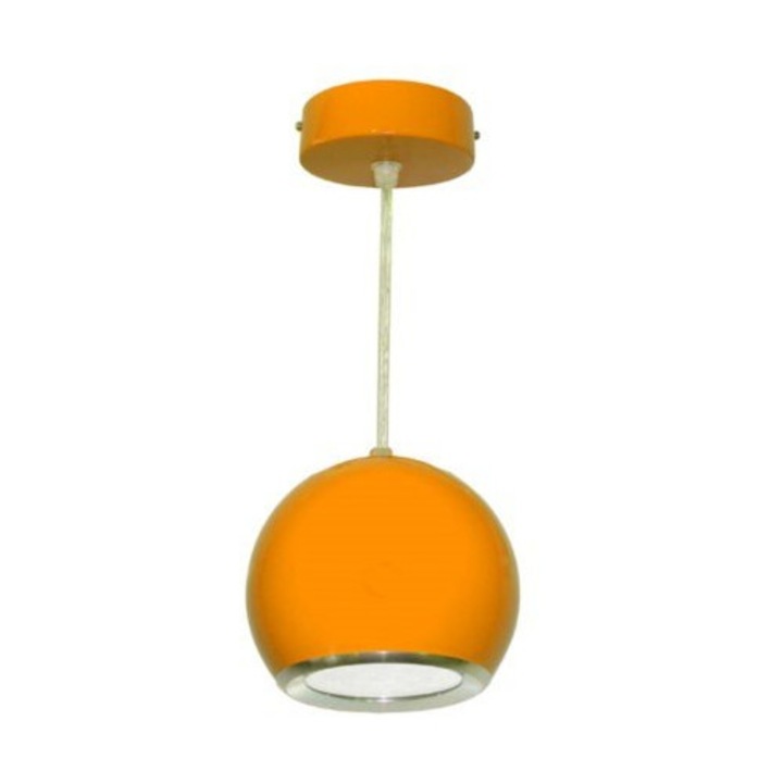 LED висяща лампа Bowi 7W, оранжева, 4000K, 120x100mm