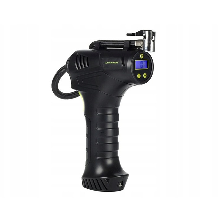 Compresor auto fara fir CARMOTION 150PSI, cu manometru digital, LED, 205x142x54mm