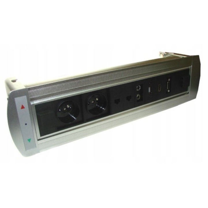 Медийни хъбове Orchid 2*230V 2*RJ45 1*audio 3,5mm 1*VGA 1*HDMI 1*USB 1*Jack 6,3