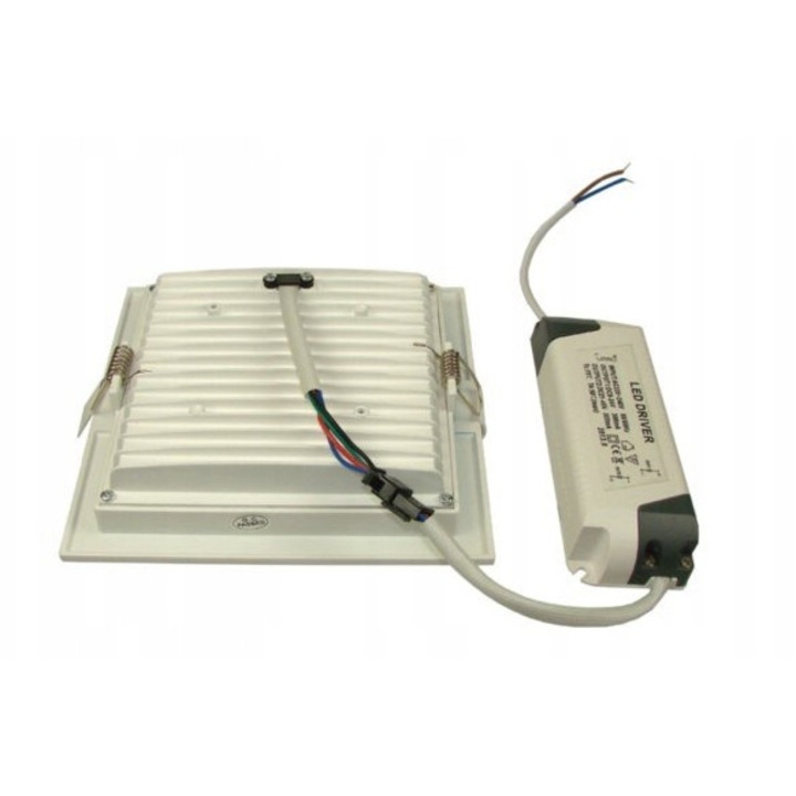 LED аплик PELLO 10W+2W топло бяло+синьо, 153x153x30mm, 800lm, 230V
