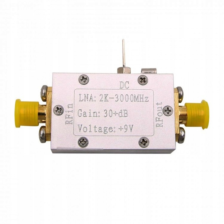 RF усилвател LNA Конектор 2kHz-3000MHz, за SDR / скенери, 9-15V, 50 ома