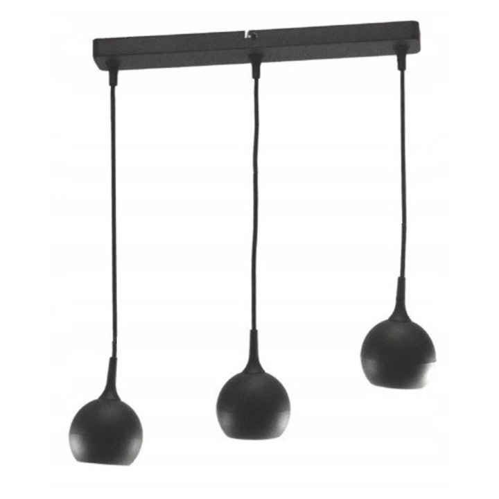 Лампа Brolux Colm 3xGU10, черна, 160x50,4x2,7см, с регулируема дължина