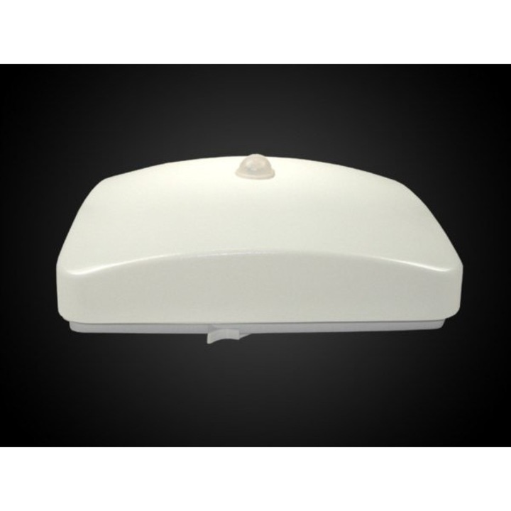 LED плафон Tiler, 15W, със PIR сензор, бял, 272x272x96mm