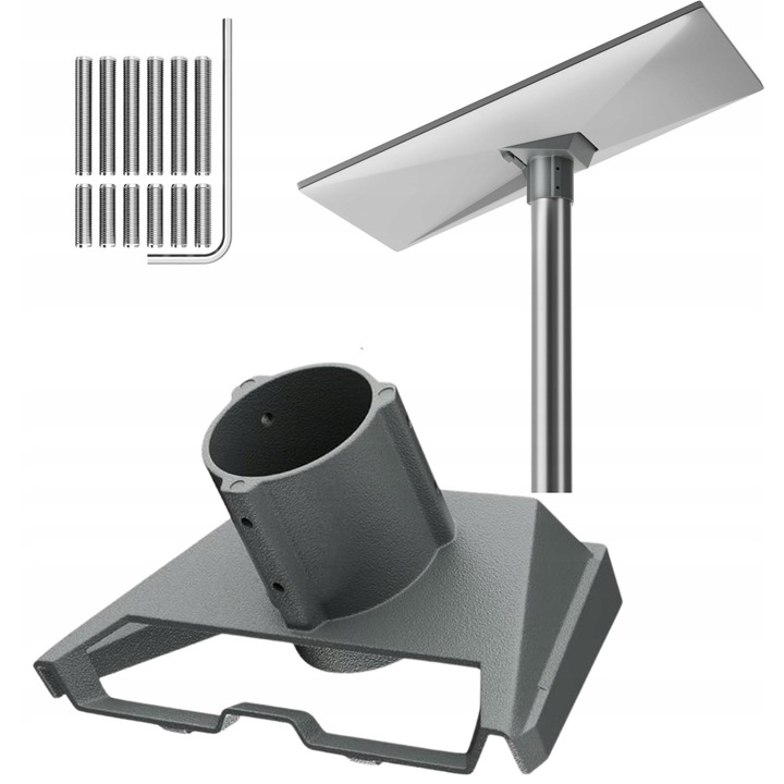 Adaptor montaj pentru antena Starlink Gen 3, metalic, rotire 360, pentru tevi 25x53mm