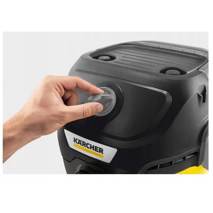 Aspirator Karcher WD3, 1400W, 17L, functie de suflare, negru, set cu manusi de protectie