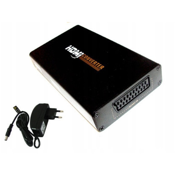 Konwerter SCART Euro la HDMI 720p, audio integrat, 148x84x28mm, set