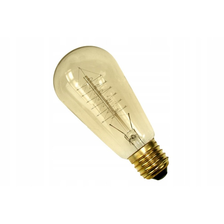 Bec decorativ Brolux E27 60W, 3000K, 55x130mm