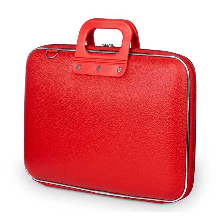Q&Q laptop táska, vízálló, piros, 15", több rekesszel