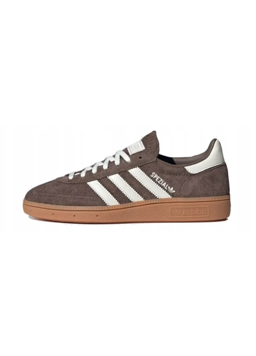 Tenisi dama adidas Spezial, maro-alb, piele intoarsa, design minimalist