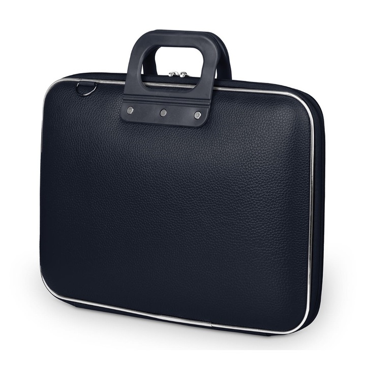 Q&Q laptop táska, vízálló, sötétkék, 15", több rekeszes
