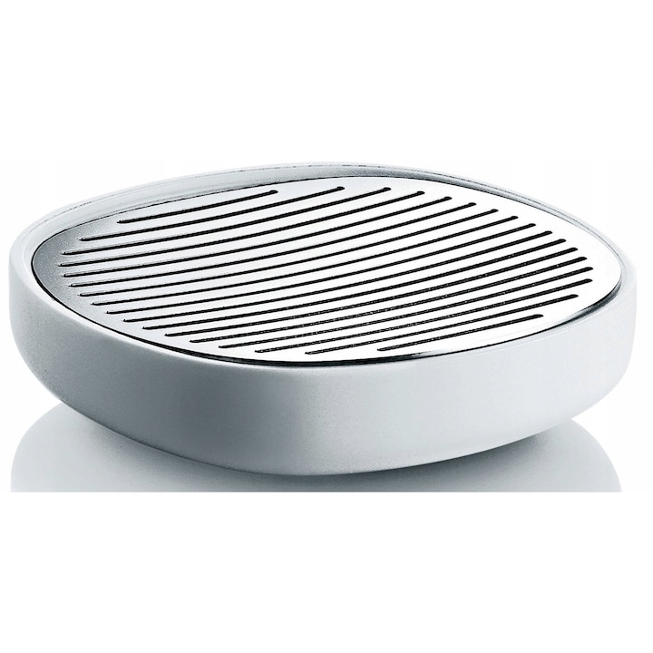 Suport pentru sapun Alessi Birillo, alb, 11x3cm