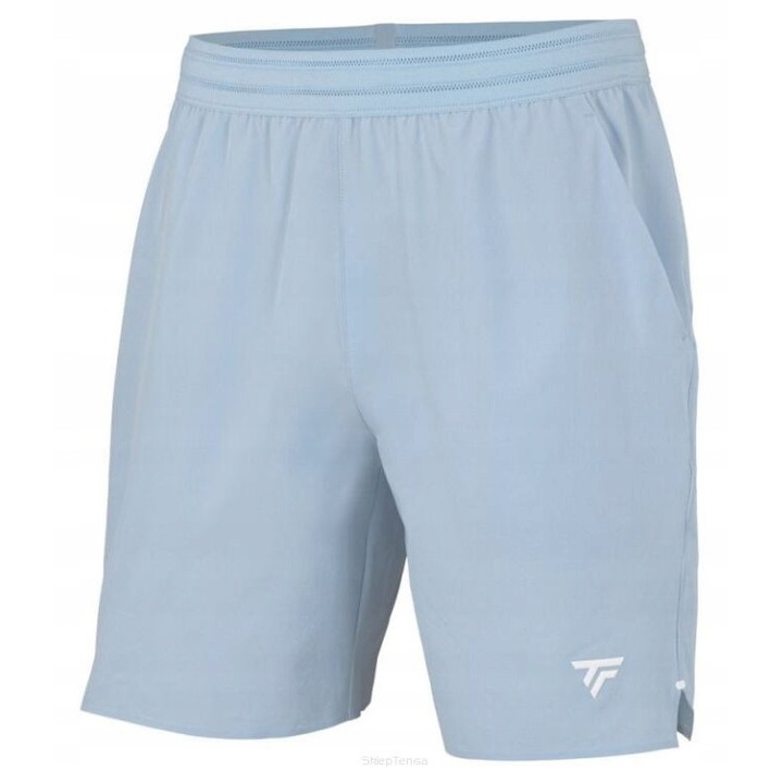 Pantaloni scurti sport barbati Tecnifibre Team, poliester/elastan, albastru deschis