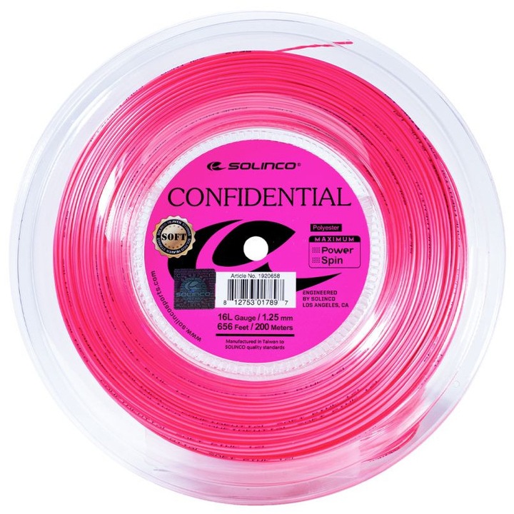 Racordaje rachete tenis Solinco Confidential Soft 1.15 roz 12m