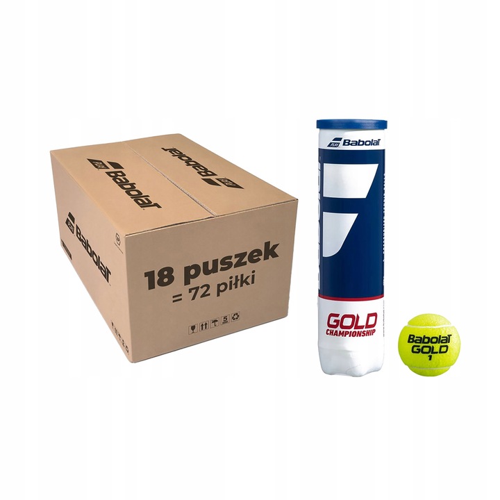 Mingi tenis Babolat Gold Championship, set 4 bucati, galbene, uni