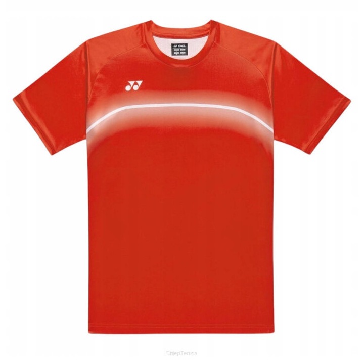 Спортна тениска Yonex, Practice, червена, памук