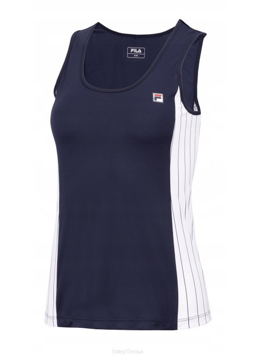 Top de tenis Fila, Nina, bleumarin, material elastic, respirabil