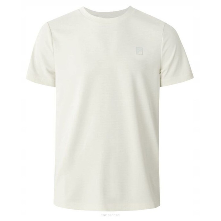 Спортна тениска Fila Tristan, бежова, дишаща материя, стандартна кройка, с лого
