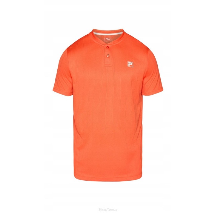 Спортна тениска Fila Henley-Shirt Henry, оранжева, полиестер, кройка хенли, лека