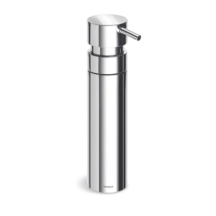 Dozator de sapun Blomus, 100 ml, inox mat, 17x4x6cm, argintiu