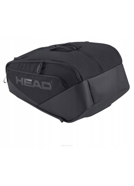 Geanta sport Head Pro X Padel Bag L, neagra, capacitate mare, organizare excelenta