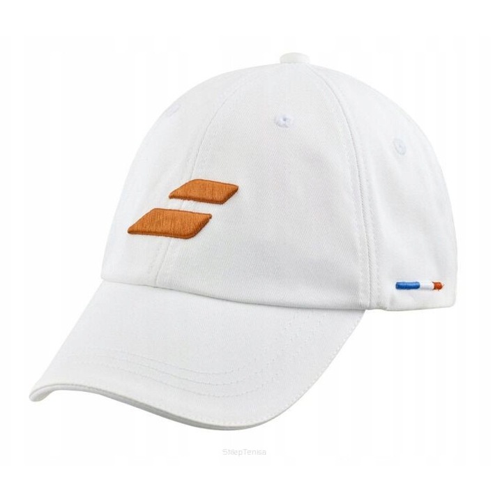 Спортна шапка Babolat Event Cap, бяла, регулируема, от рециклиран памук
