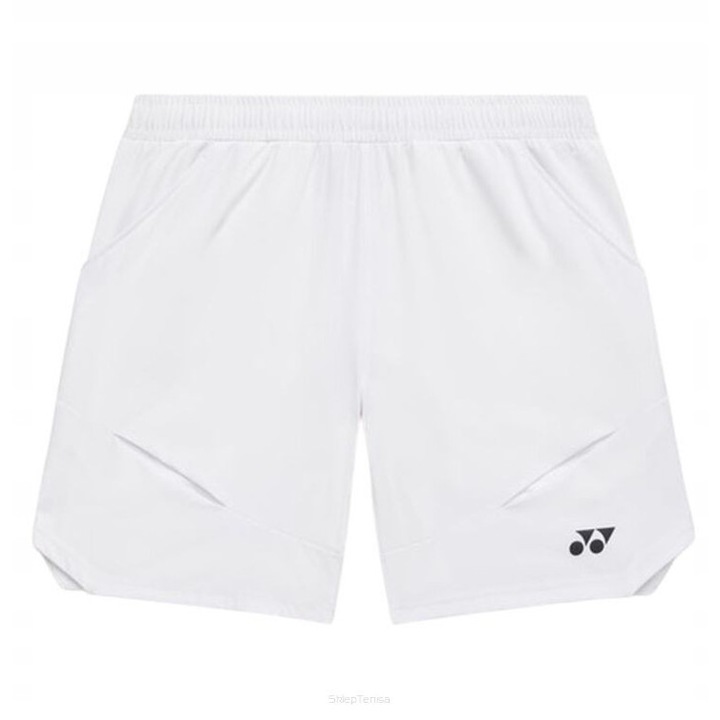 Мъжки спортни къси панталони Yonex WIM, полиестер/полиуретан, бял