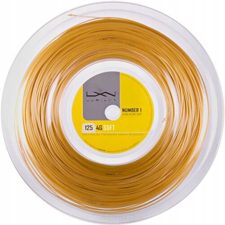 Luxilon 4G Soft 1,25mm tenisz húr, sárga, 200m