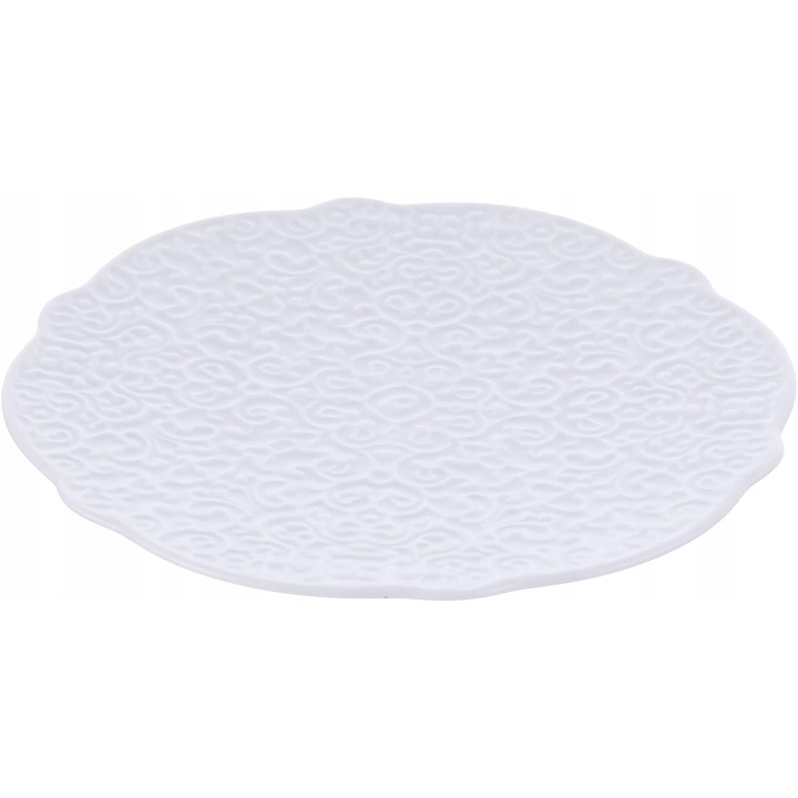 Farfurioara pentru ceai Alessi Dressed, portelan alb