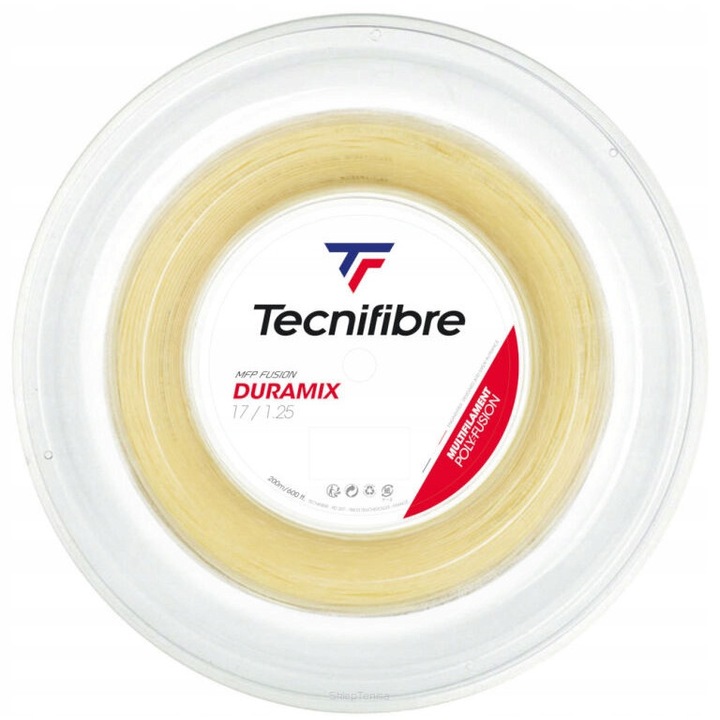 Корда за тенис Duramix 1.25, Tecnifibre, мултифиламентна, издръжлива, 12м