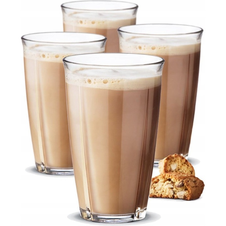 Set 4 pahare latte Rosendahl 480 ml, inaltime 14 cm, design elegant