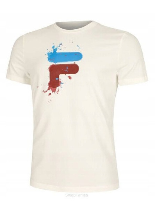Мъжка тениска Fila Nevio, бяла, 95% памук, 2XL INTL
