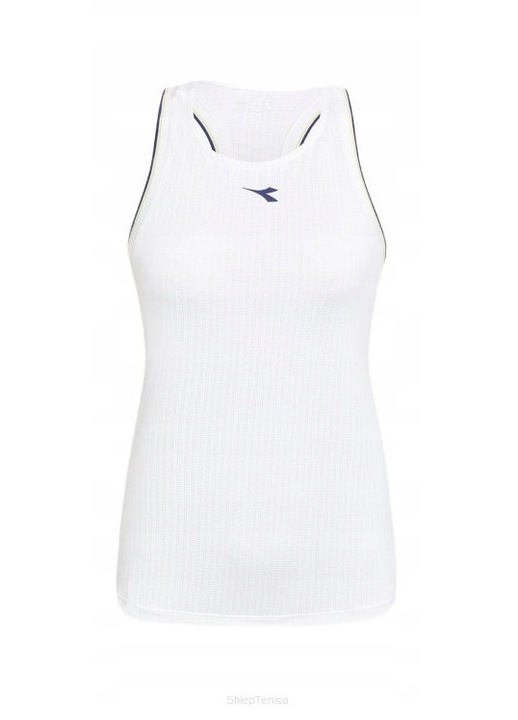 Maiou sport Diadora, Tank Icon, alb, poliester/elastan, tehnologie Coolcore