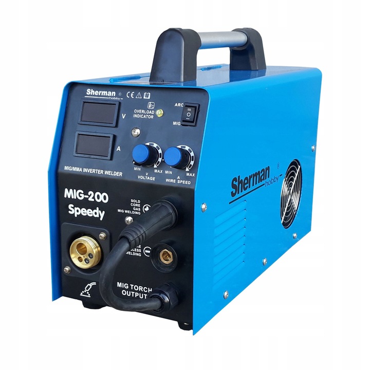 Spaware MIG 200 Speedy, Sherman, MIG/MAG, MMA, 200A, 395x163x238mm, 8kg