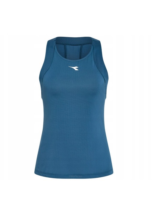 Maiou sport dama, Diadora, L. Tank Icon, usor, respirabil, bleumarin, poliester/elastan