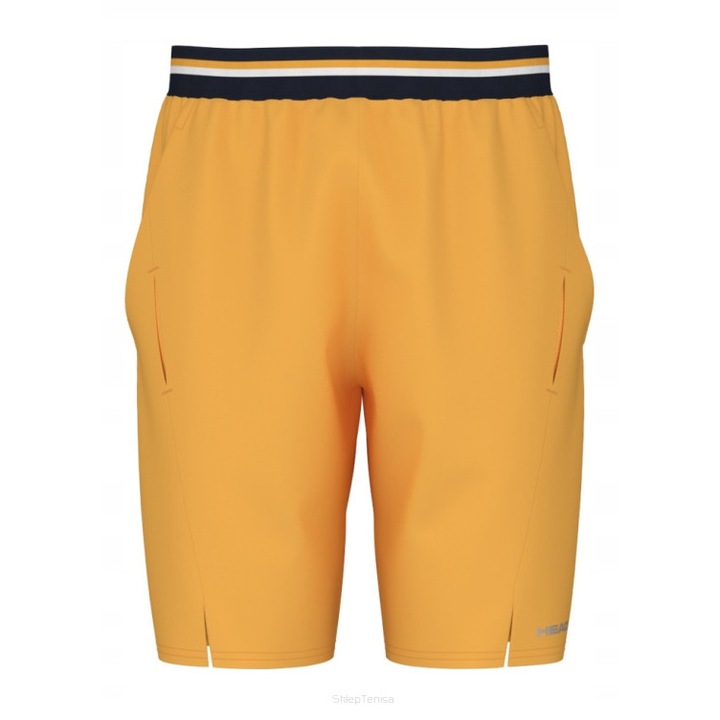 Pantaloni scurti sport barbati HEAD Performance, elasticitate, confort, galben, poliester-elastan