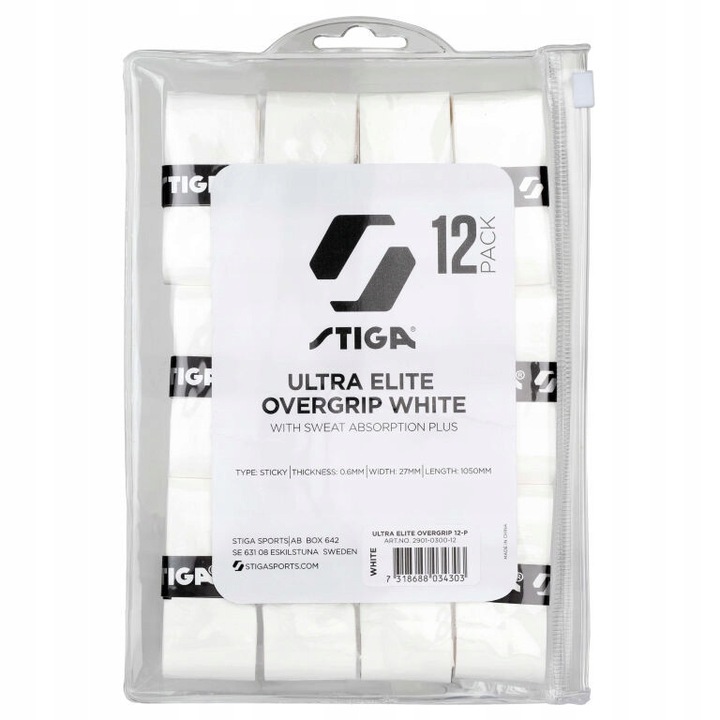Gripuri STIGA Ultra Elite 12P, fehér