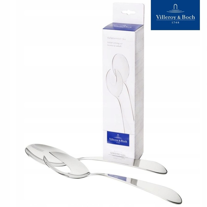 Villeroy & Boch Sereno XXL salátás evőeszköz készlet, rozsdamentes acél, 30cm, ezüst