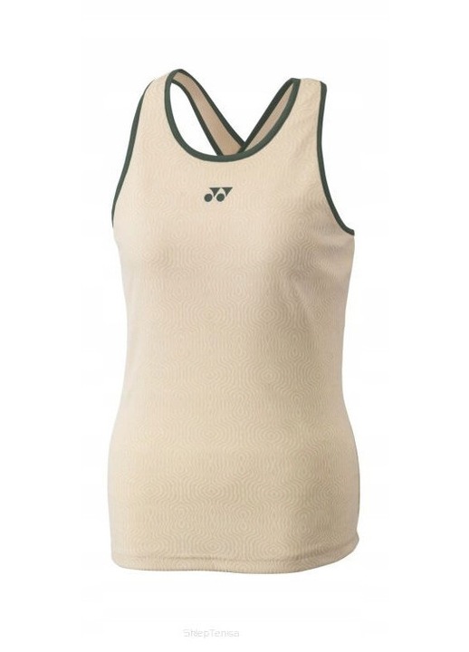 Maiou tenis Yonex RG Tank, bej, material uscare rapida, pentru femei
