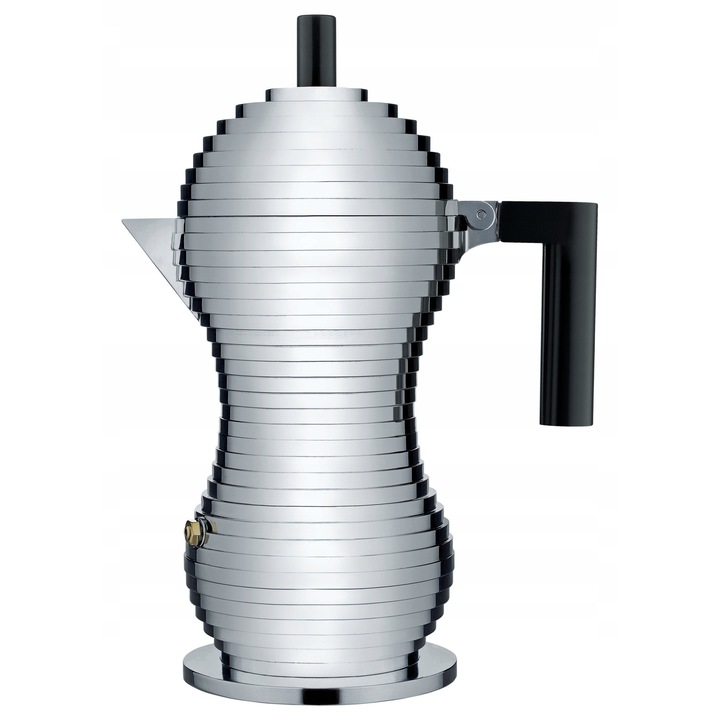 Кафеварка Pulcina 300ml, Alessi, алуминий, пластмаса, сребрист/черен, 26x20x12cm
