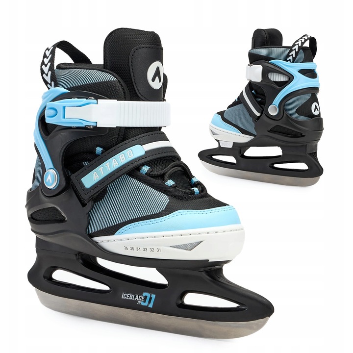 Patine reglabile pentru copii ATTABO Zolo, 26-31, albastru, design sportiv