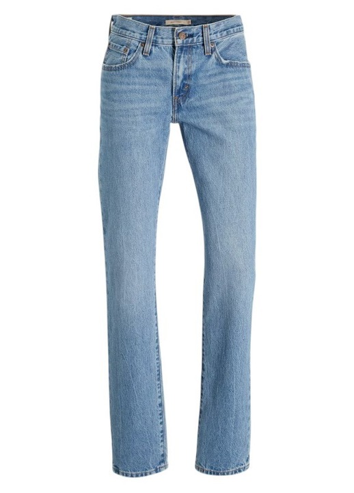 Blugi dama Levi's Middy Straight, albastru, bumbac, croiala dreapta, talie medie, W24-L31 US