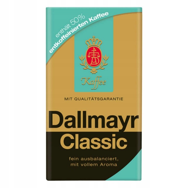Cafea macinata Dallmayr Classic, 500g, aroma delicata, continut scazut de cofeina