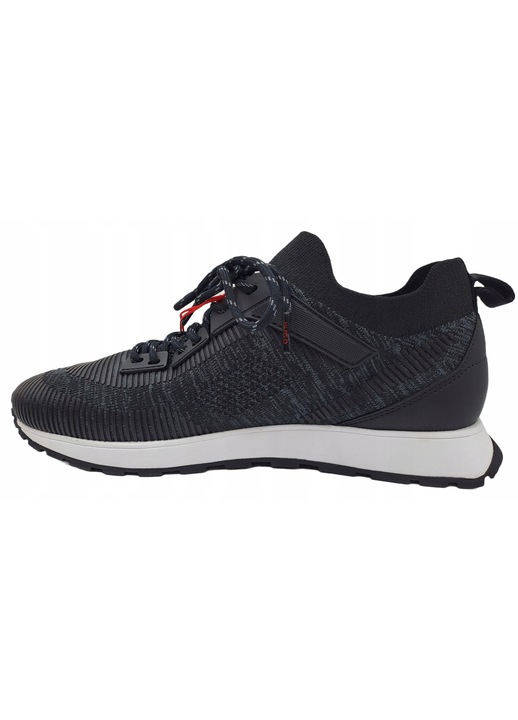 Pantofi barbati HUGO Icelin, casual, negru, material sintetic, cu sireturi, 40 EU