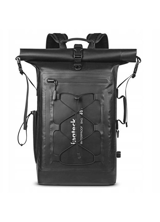 Inateck RollTop hátizsák 30-35L, vízálló, multifunkcionális rendszerező, 29x18.5x55cm, fekete