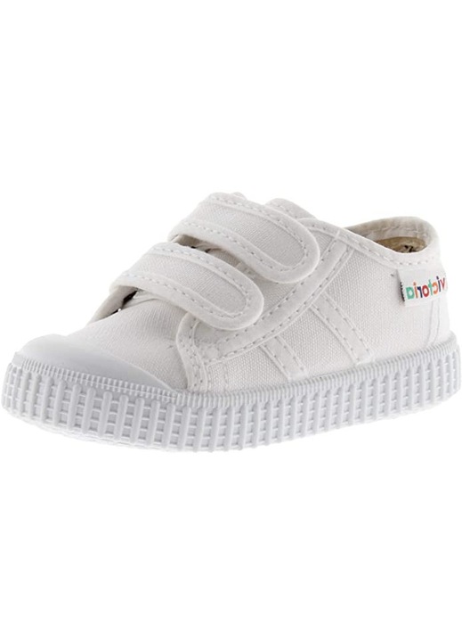 Pantofi copii, alb, VICTORIA, inchidere Velcro, set, 21 EU