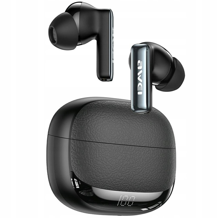 AWEI TA19 ANC Bluetooth 6.0 vezeték nélküli fülhallgató, fekete