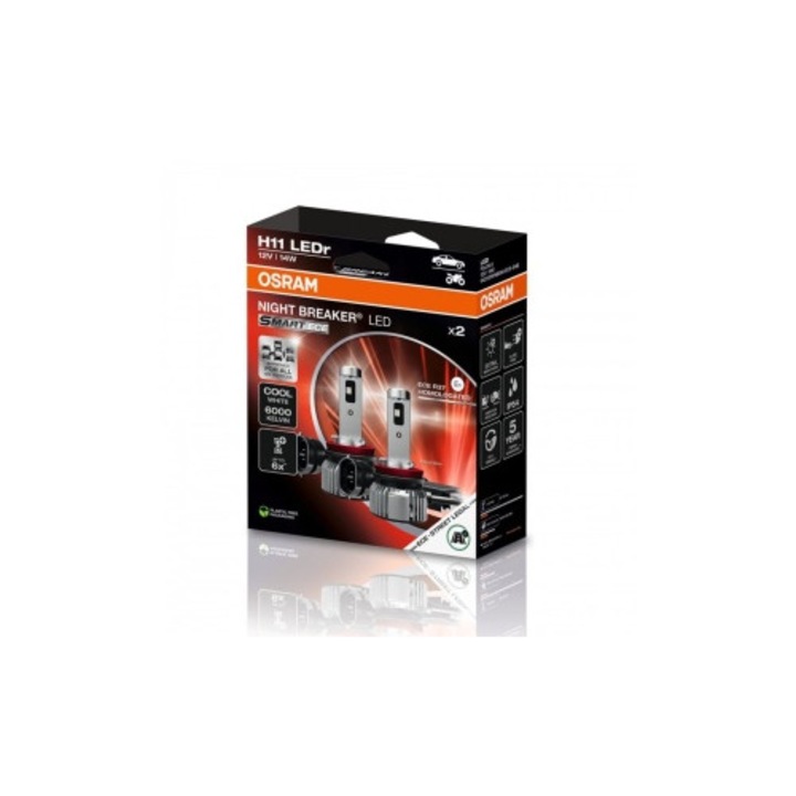 Set Becuri Led Osram Night Breaker START ECE Compatibil H11 Omologate RAR