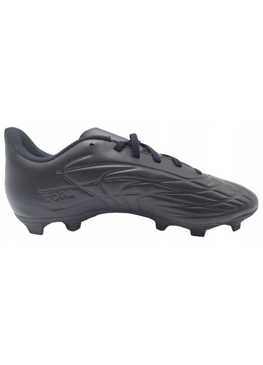 Pantofi de fotbal barbati Adidas Copa Pure, piele ecologica, negru, fara cusaturi, talpa usoara, 42 EU